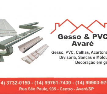 Gesso & PVC Avaré