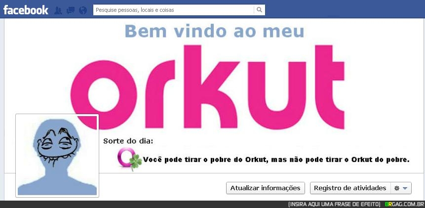 Capas para Facebook Bem Vindo ao meuo Orkut