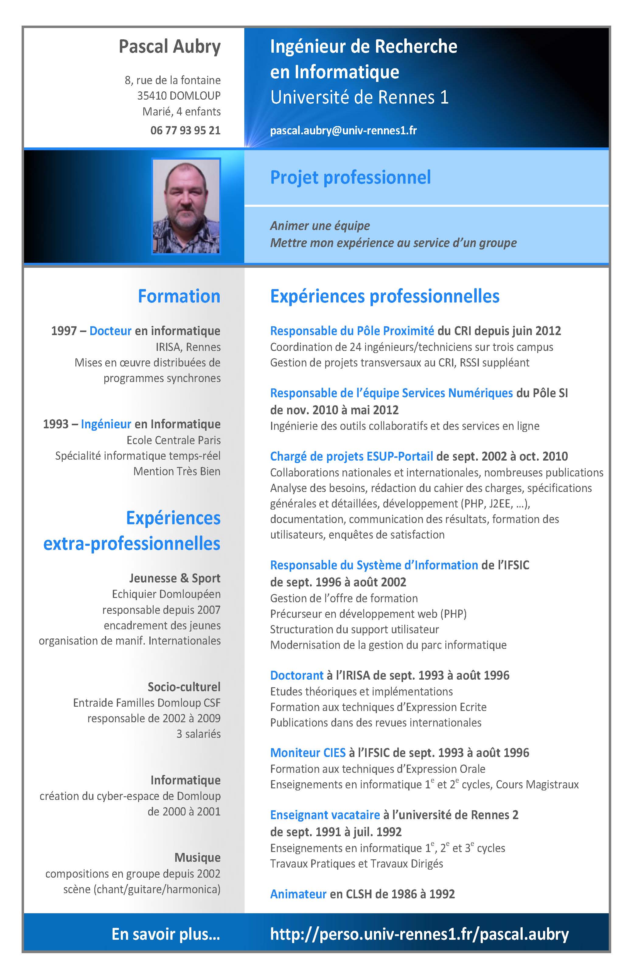 Curriculum Vitae em PDF Pascal 