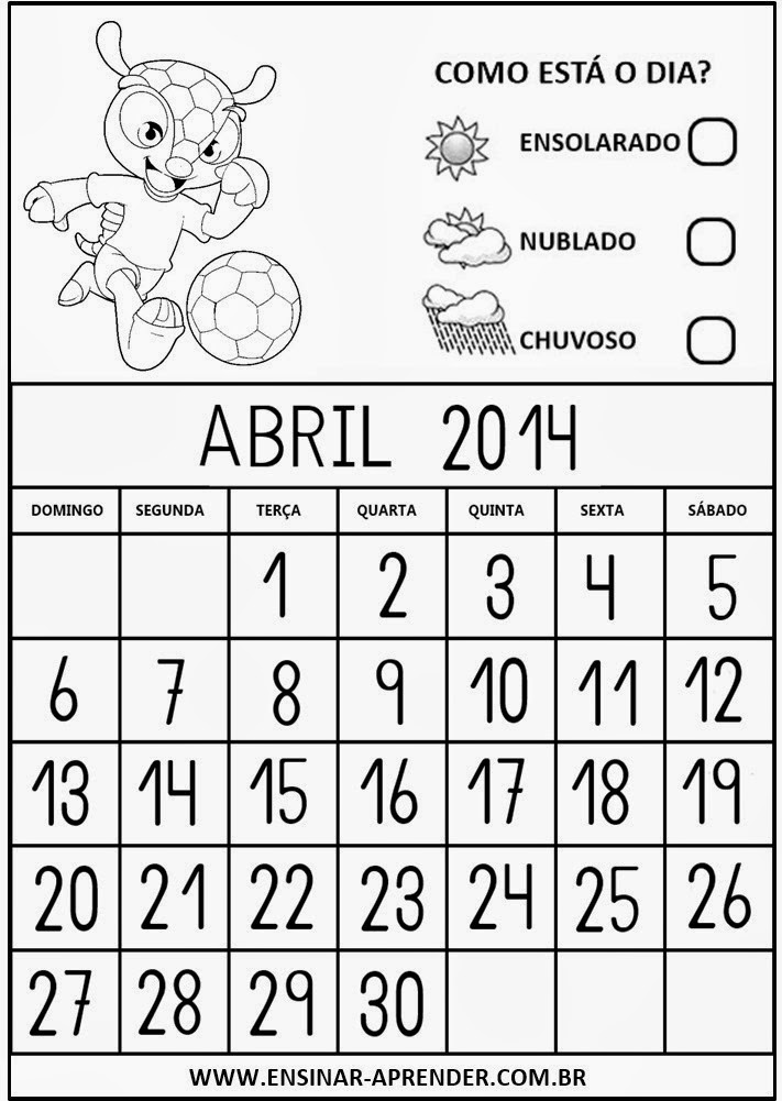Calendário da Copa Fuleco