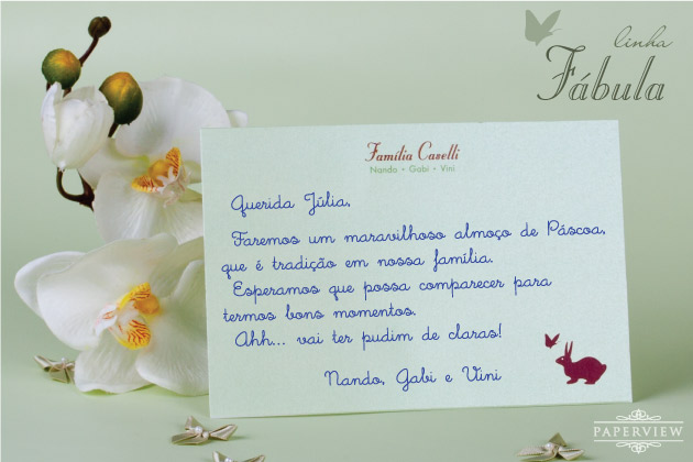 Cartão de Agradecimento moldura com flores branças
