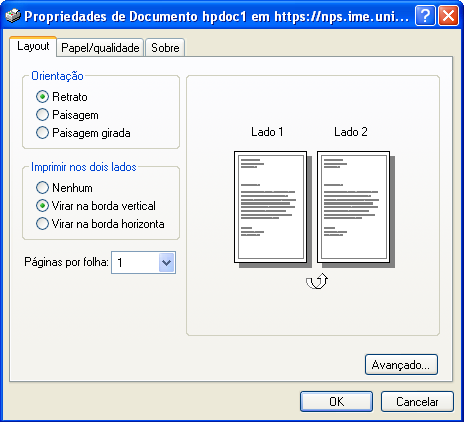 Como imprimir frente e verso PDF como escolher