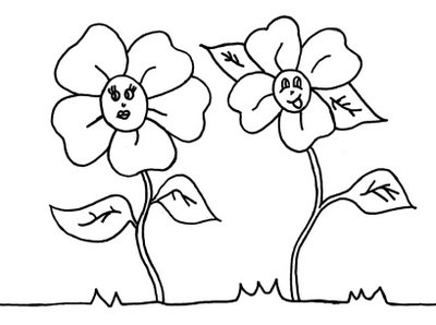 Desenhos de Flores Pintar