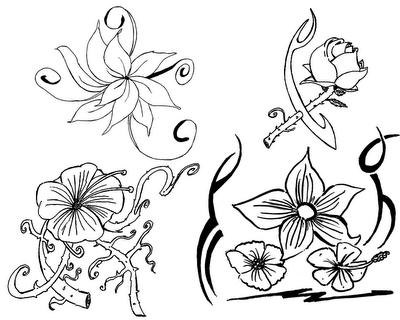 Desenhos de Flores Lindas