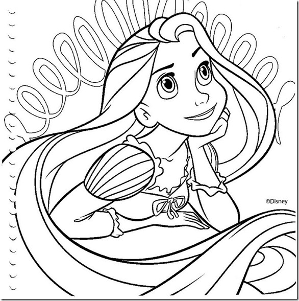 Desenhos para colorir Disney - Capa para caderno