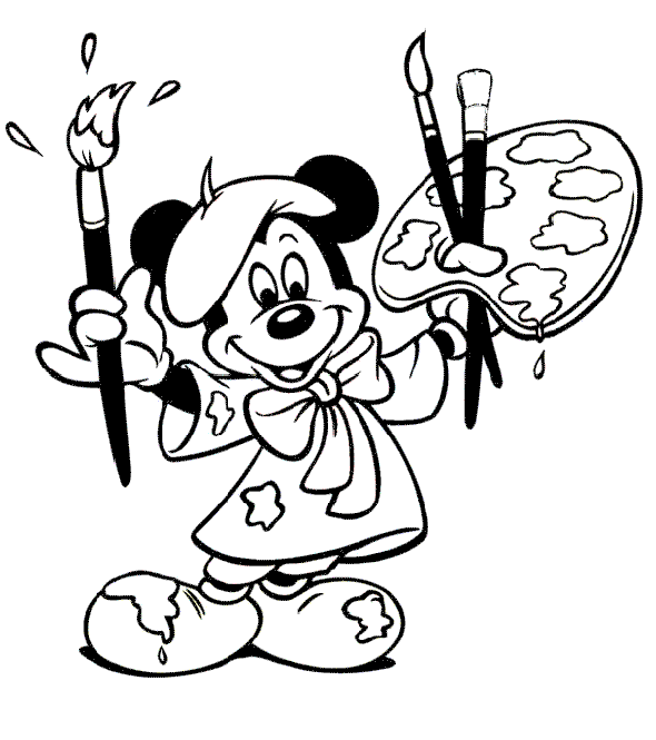 Desenhos para colorir Disney - Mickey mouse 