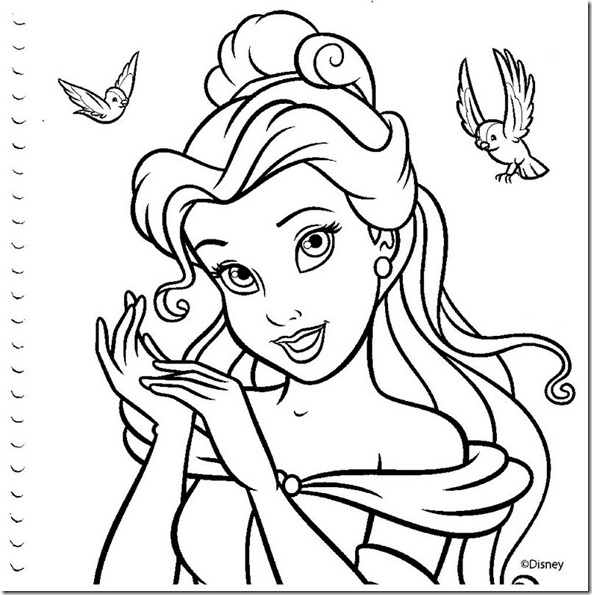 Desenhos para colorir Disney - Princesa 