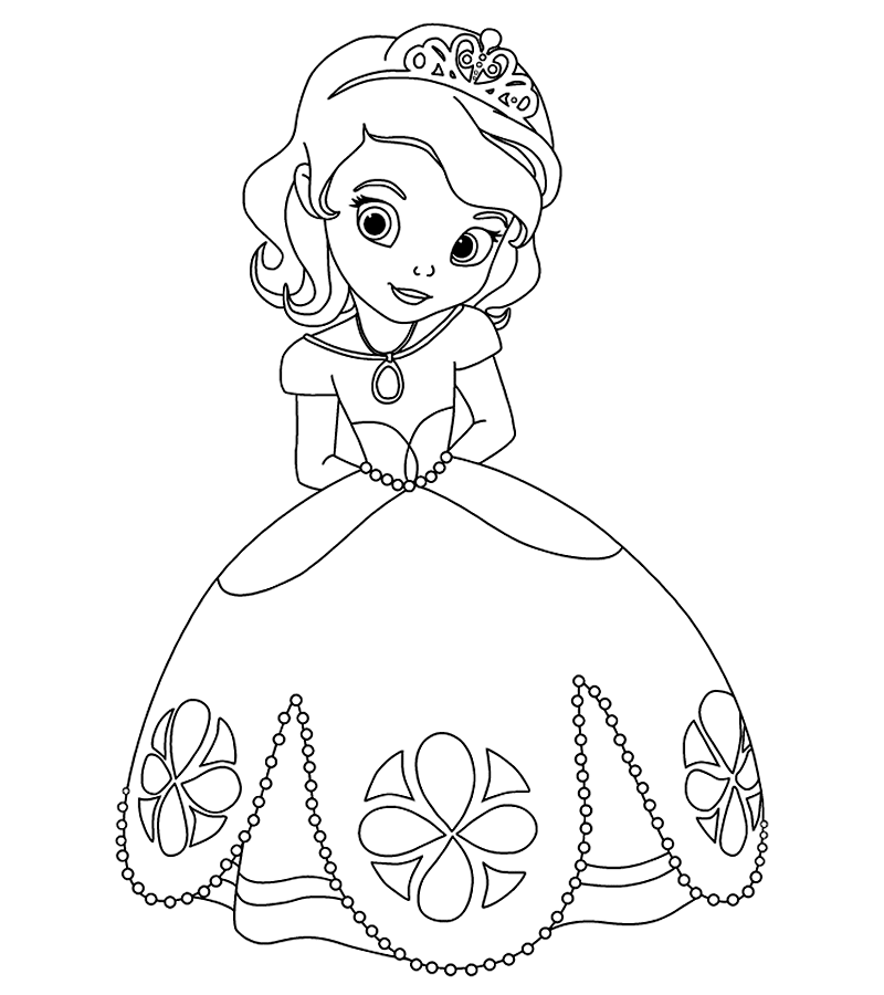 Desenhos para colorir Disney - Princesinha