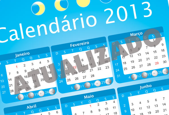 Downloads calendário 2013 Corel Draw atualizado 