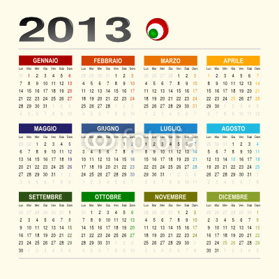 Downloads calendário 2013 Corel Draw mudança de cores 