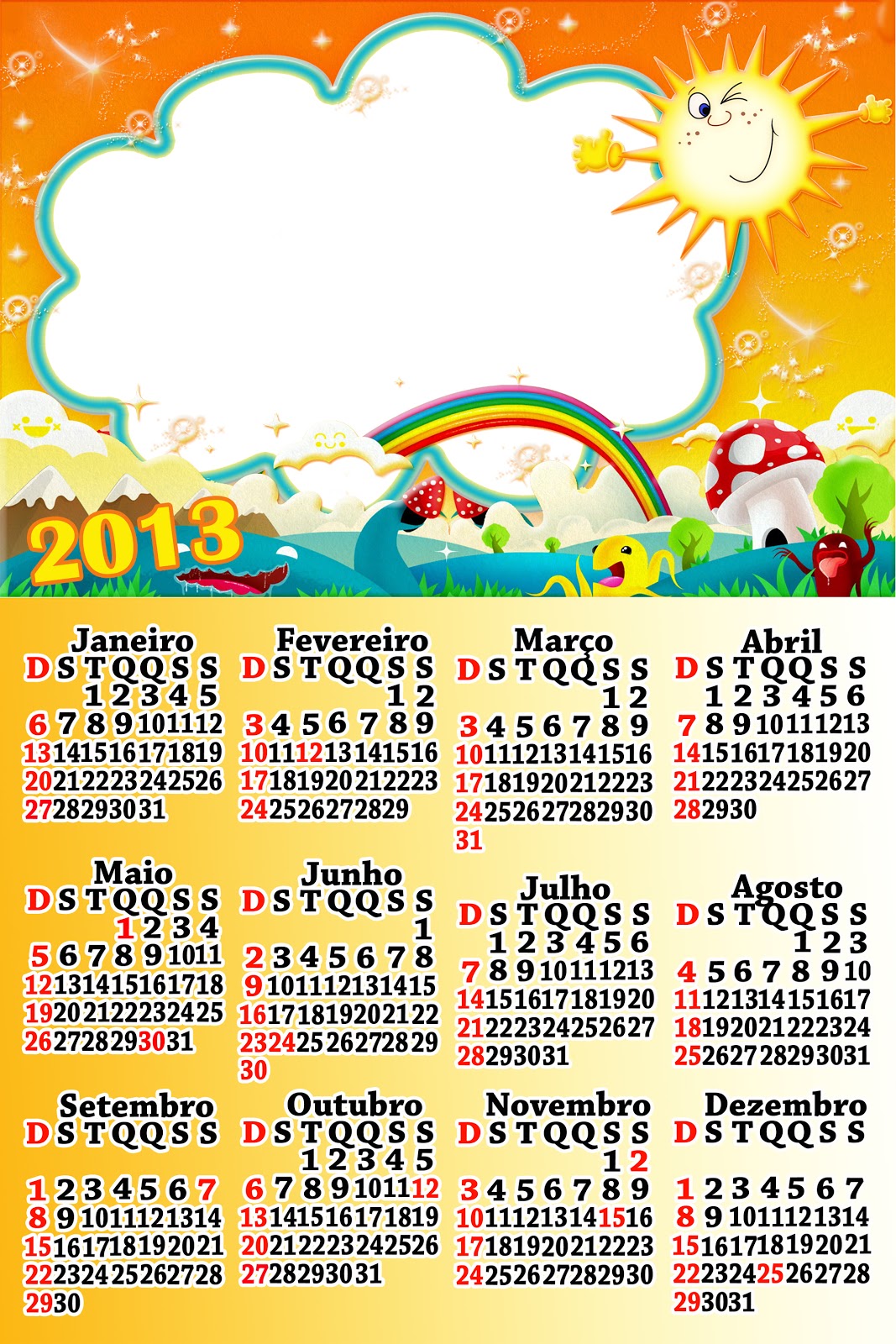 Download calendario 2013 gratis divertido