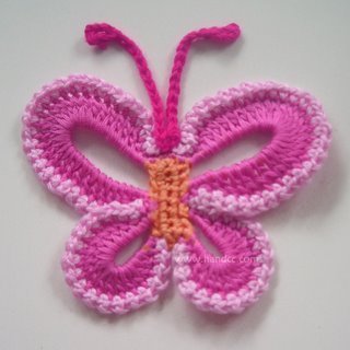 Flores de Croche borboleta 