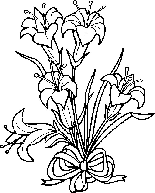Flores faceis de desenhar com laço