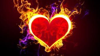 Imagens de amor coração pegando fogo 