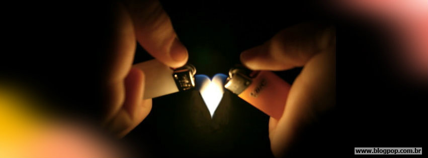 Imagens para Facebook capa de amor coração com esqueiros 