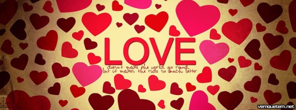 Imagens para Facebook capa de amor Love cheio de coraçõezinhos 