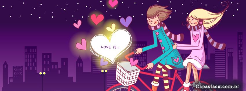 Imagens para Facebook capa de amor Love is