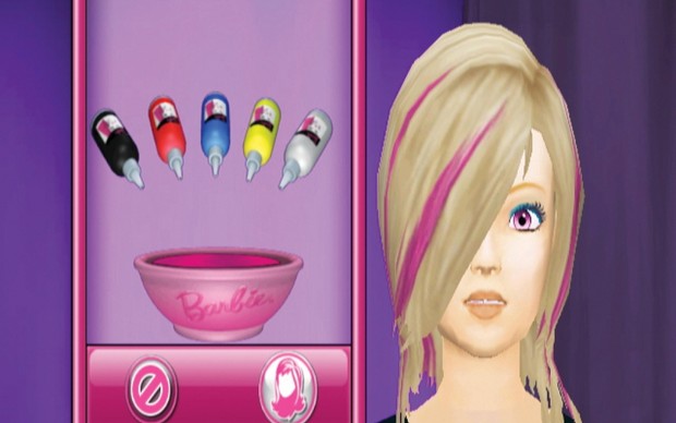 Jogos da Barbie - Pintar o cabelo