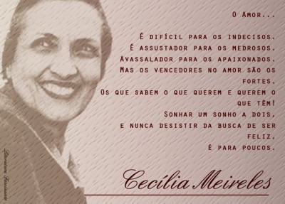Mensagem de Amor Cecilia Meirelles