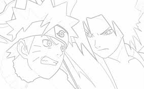 Naruto shippuden para colorir Combate