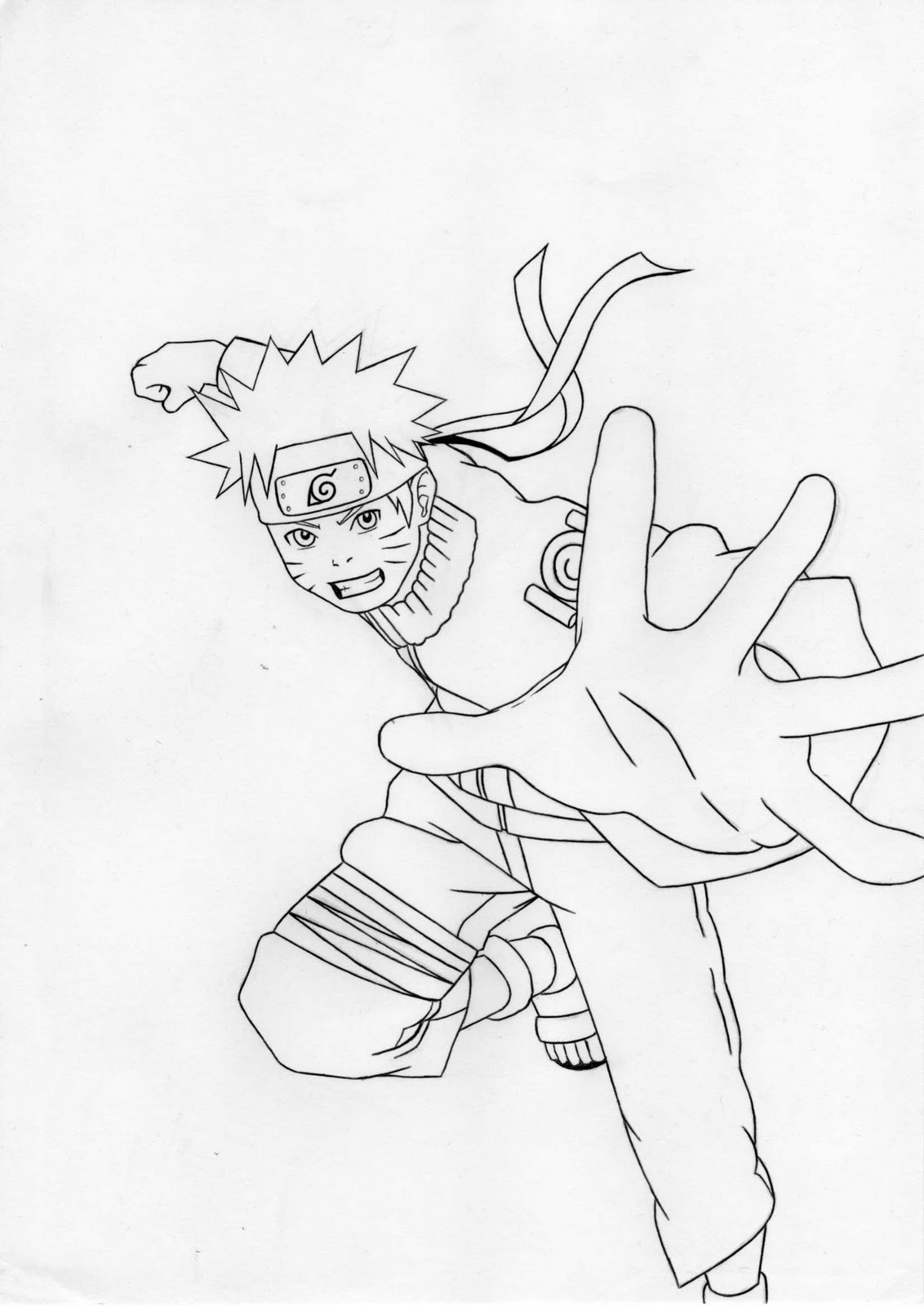 Naruto Uzumaki] Desenho de Corpo Inteiro