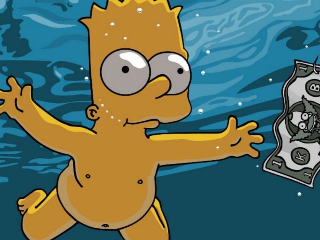 Papel de parede animado para celular bart Simpsons atras do dinheiro 