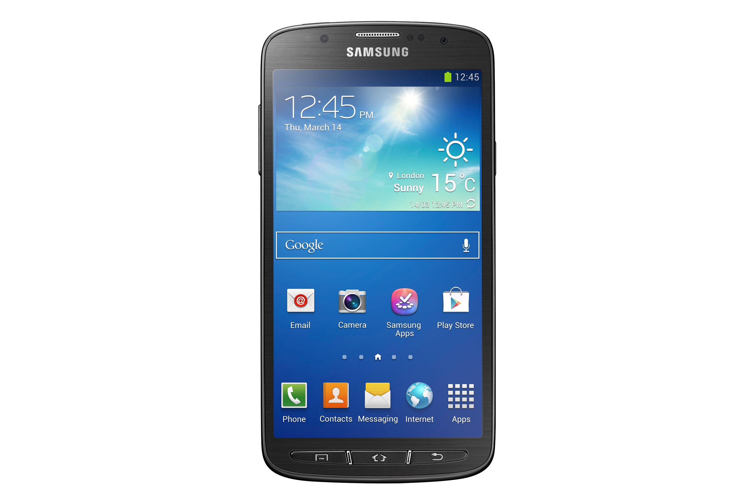 Samsung Galaxy S4 Active frente do aparelho