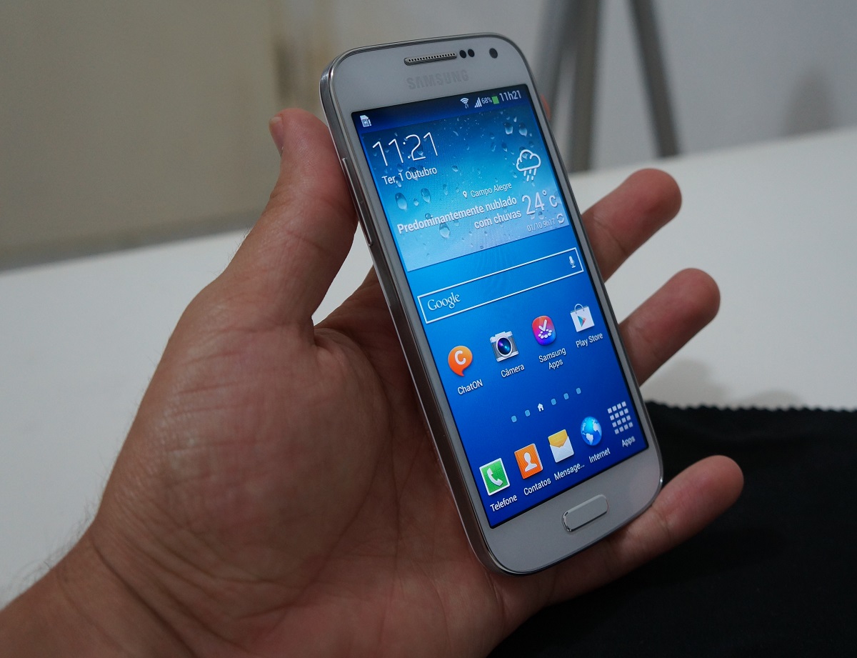 Samsung Galaxy S4 mini duos tamanho do aparelho 