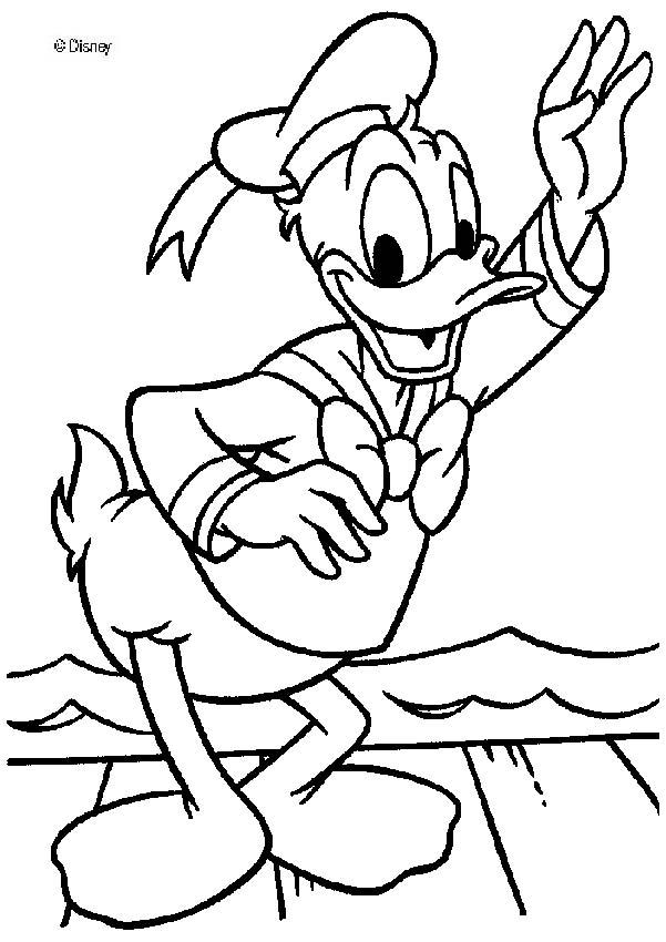 Desenhos para imprimir e colorir Disney- Donald